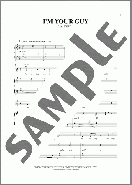 I'm Your Guy (from Teeth)（Michael R. Jackson/Anna K. Jacobs/Anna K. Jacobs and Michael R. Jackson）のピアノ & ボーカル楽譜のサンプル画像