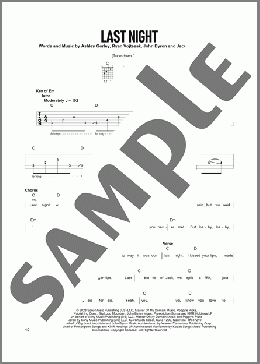 Last Night（Morgan Wallen）のその他楽譜のサンプル画像