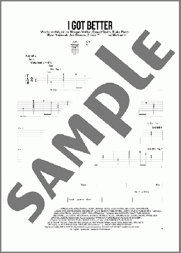 I Got Better（Morgan Wallen）のその他楽譜のサンプル画像