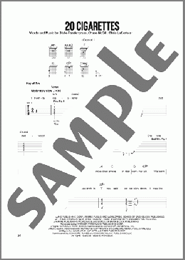 20 Cigarettes（Morgan Wallen）のその他楽譜のサンプル画像