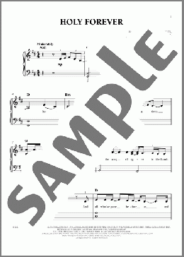 Holy Forever（Chris Tomlin）のピアノソロ楽譜のサンプル画像