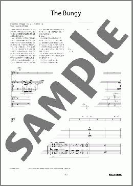 The Bungy（NICO Touches the Walls）のギタースコア、中級向け楽譜のサンプル画像