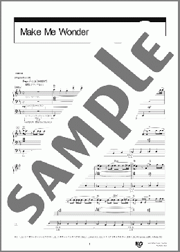Make Me Wonder（Official髭男dism）のエレクトーンソロ、6級向け楽譜のサンプル画像