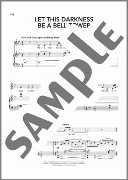 Let This Darkness Be A Bell Tower（Georgia Stitt）のピアノ & ボーカル楽譜のサンプル画像