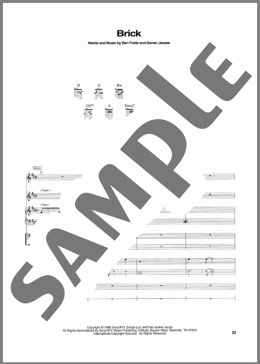 Brick（Ben Folds Five）のその他楽譜のサンプル画像