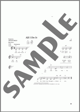 All I Do Is Dream Of You (from The Daily Ukulele)（Debbie Reynolds/Chico Marx/Gene Raymond）のその他楽譜のサンプル画像