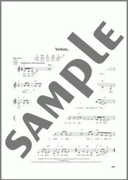 Yesterday (from The Daily Ukulele)（En Vogue/Boyz II Men/The Beatles/Adam Levine & Tony Lucca）のその他楽譜のサンプル画像