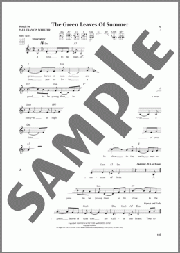 The Green Leaves Of Summer (from The Daily Ukulele)（DIMITRI TIOMKIN）のその他楽譜のサンプル画像