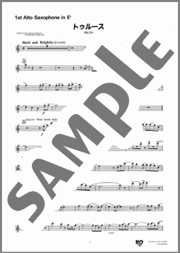 TRUTH(1st Alto Saxophone in E♭)(Masahiro Andoh)の吹奏楽パート楽譜のサンプル画像