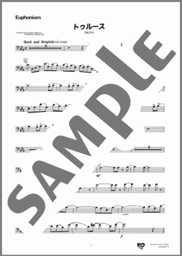 TRUTH(Euphonium)(Masahiro Andoh)の吹奏楽パート楽譜のサンプル画像
