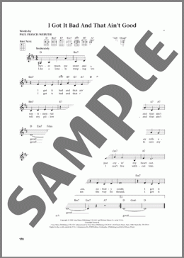 I Got It Bad And That Ain't Good (from The Daily Ukulele)（Paul Francis Webster）のその他楽譜のサンプル画像