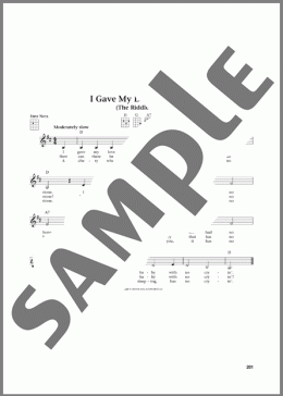 I Gave My Love A Cherry (The Riddle Song) (from The Daily Ukulele)（Traditional）のその他楽譜のサンプル画像