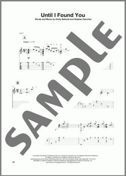Until I Found You（Stephen Sanchez）のギターその他楽譜のサンプル画像