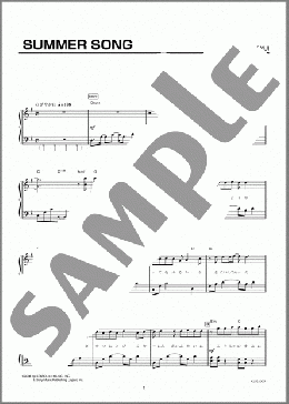 SUMMER SONG(YUI) 楽譜 ピアノ（ソロ） 初級 ダウンロード