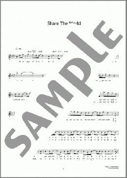 Share The World(東方神起) 楽譜 メロディ ダウンロード
