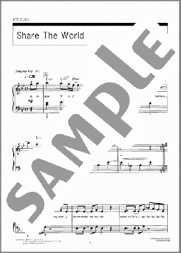 Share The World(東方神起) 楽譜 ピアノ（ソロ） 初級 ダウンロード 定額サブスク
