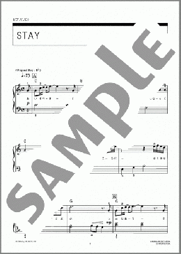 STAY(コブクロ) 楽譜 ピアノ（ソロ） 初級 ダウンロード