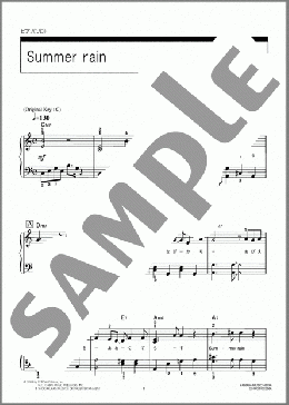 Summer ｒain(コブクロ) 楽譜 ピアノ（ソロ） 初級 ダウンロード 定額サブスク