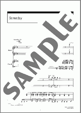 Someday(EXILE) 楽譜 ピアノ（連弾） 上級 ダウンロード 定額サブスク