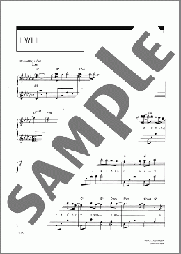 I WILL(AZU) 楽譜 ピアノ（ソロ） 中級 ダウンロード 定額サブスク