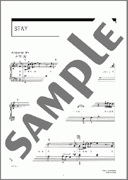 STAY(コブクロ) 楽譜 ピアノ（ソロ） 中級 ダウンロード