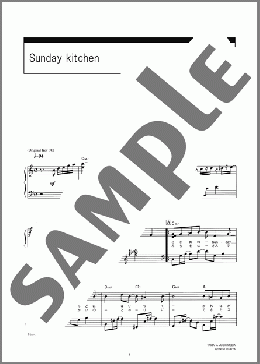 Sunday kitchen(コブクロ) 楽譜 ピアノ（ソロ） 中級 ダウンロード 定額サブスク