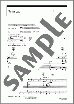 Someday [STAGEA・EL J-POP・シリーズ (グレード7～6級) Vol.18 ラブ＆バラード](EXILE) 楽譜 エレクトーン（ソロ） 7級 ダウンロード