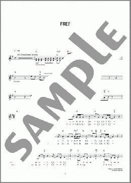 FREE(ジョン・B&ザ・ドーナッツ！) 楽譜 メロディ ダウンロード