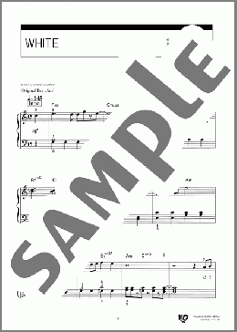 WHITE(かんたんアレンジ)(KAT-TUN) 楽譜 ピアノ（ソロ） 初級 ダウンロード 定額サブスク