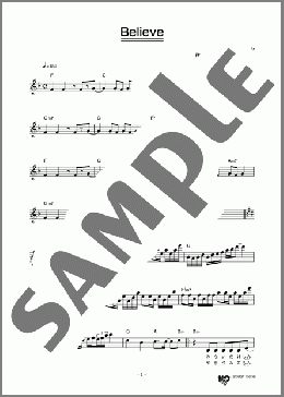 Believe(Folder 5) 楽譜 メロディ ダウンロード