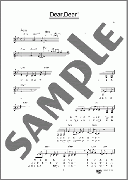 Dear,Dear!(Samuel) 楽譜 メロディ ダウンロード