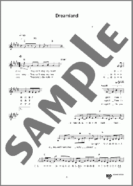 Dreamland(BENNIE K) 楽譜 メロディ ダウンロード