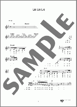 Lie Lie Lie(Bonnie Pink) 楽譜 メロディ ダウンロード