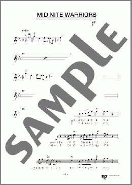 MID-NITE WARRIORS(T.M.Revolution) 楽譜 メロディ ダウンロード