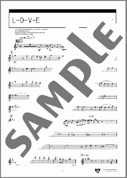 L-O-V-E(Nat King Cole) 楽譜 アルトサックス（ソロ） ダウンロード 定額サブスク