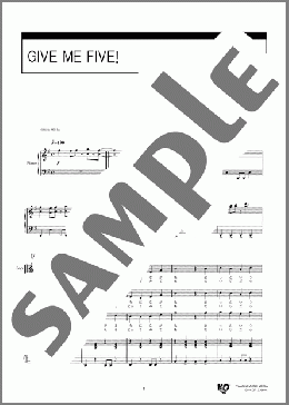 GIVE ME FIVE!(AKB48) 楽譜 合唱（混声3部） 中級 ダウンロード 定額サブスク