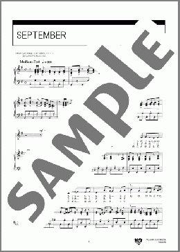 SEPTEMBER(竹内 まりや) 楽譜 合唱(女声3部) ダウンロード