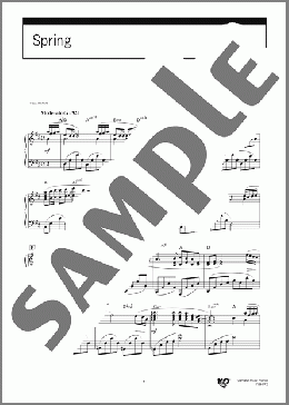 Spring(久石 譲) 楽譜 ピアノ(ソロ) 中級 ダウンロード 定額サブスク