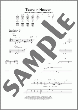 Tears In Heaven(Eric Clapton) 楽譜 ギター(ソロ) ダウンロード