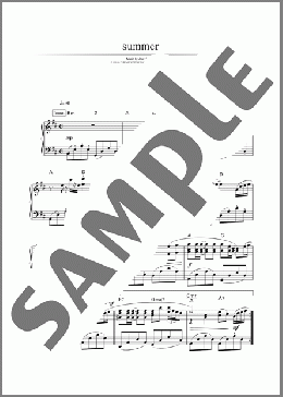 summer(久石 譲) 楽譜 ピアノ(ソロ) 中~上級 ダウンロード