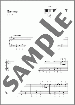 Summer(久石 譲) 楽譜 ピアノ(ソロ) 入門~初級 ダウンロード