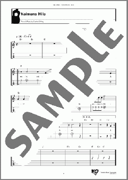 Kaimana Hila(Charles E. King) 楽譜 ウクレレ(弾き語り) ダウンロード
