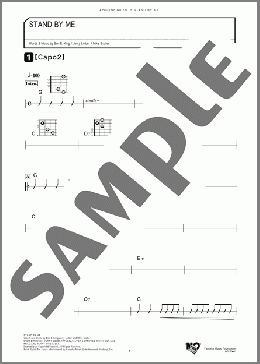 STAND BY ME(Ben E.King/Jerry Leiber/Mike Stoller) 楽譜 ギター(弾き語り) ダウンロード
