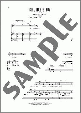 Girl Meets Boy (from Sunset Boulevard)(Don Black/Andrew Lloyd Webber/Christopher Hampton) 楽譜 ピアノ & ボーカル ダウンロード