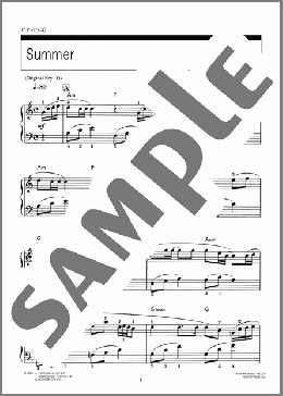 Summer(久石 譲) 楽譜 ピアノ(ソロ) 初級 ダウンロード 定額サブスク
