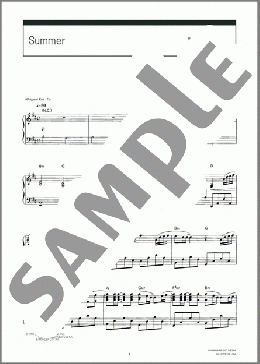 Summer(久石 譲) 楽譜 ピアノ(ソロ) 上級 ダウンロード 定額サブスク