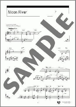 Moon River(Henry Mancini) 楽譜 ピアノ(ソロ) 上級 ダウンロード 定額サブスク