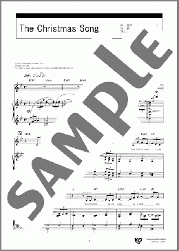 The Christmas Song(Nat King Cole) 楽譜 ピアノ & ボーカル 中~上級 ダウンロード 定額サブスク
